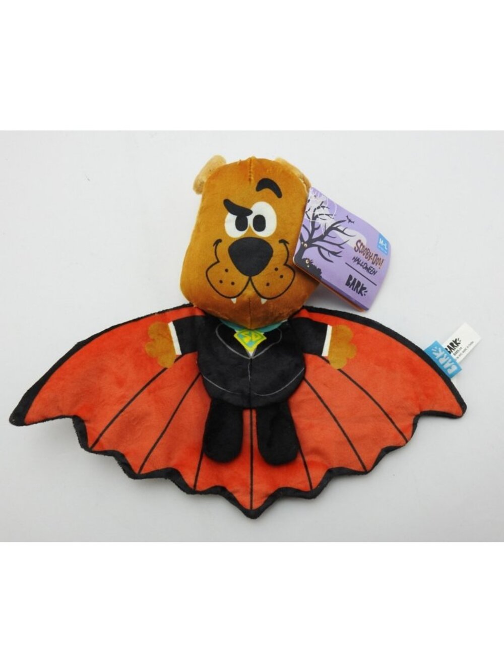 New BARK Scooby Doo Halloween Vampire Bat Wings Squeaky Crinkle Dog Toy M L